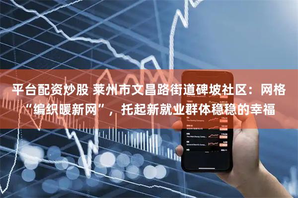 平台配资炒股 莱州市文昌路街道碑坡社区：网格“编织暖新网”，托起新就业群体稳稳的幸福